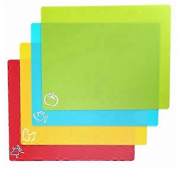 4PCS Plastic Cutting Boards Classification Cutting Board Set