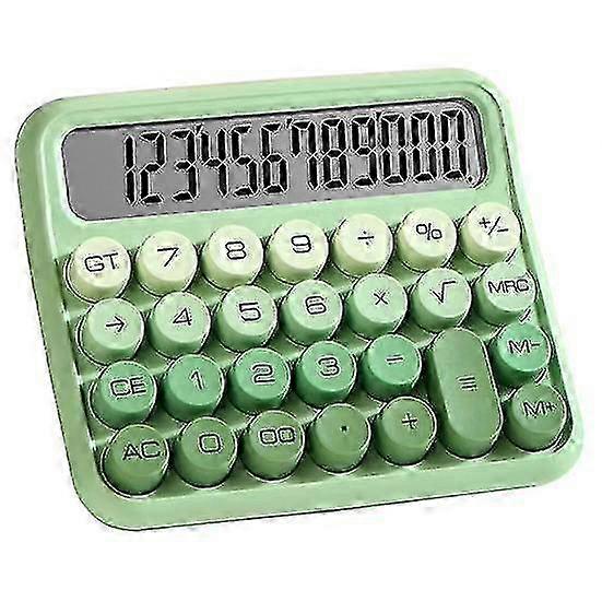 Silent Operation 12 Digits Large Calculator with Mechanical Switch compatible with Office