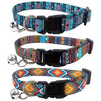 Bohemian Cat Collar Decorative Outdoor Collar with 3Pcs for Pets