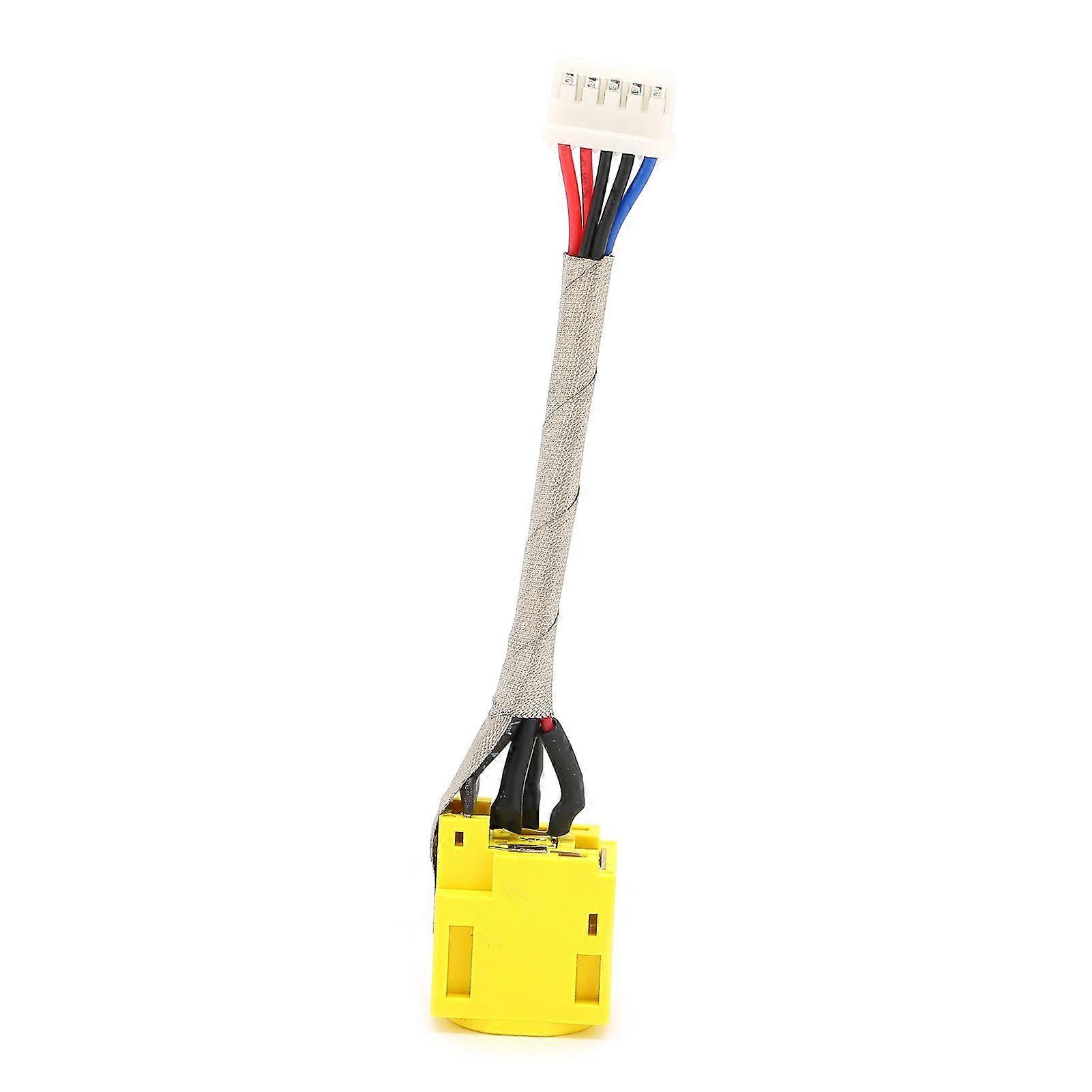 DC Power Jack Cable Lightweight Portable 5pin Interface Plug in DC Power Jack Cable Harness Replacement