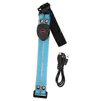 Brazalete LED Impermeable Recargable Banda de luz de seguridad nocturna para caminar al aire libre corriendo azul