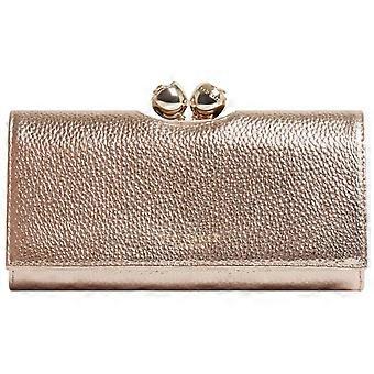 Ted Baker Roosali Große Leder-Bobble-Geldbörse – Gold