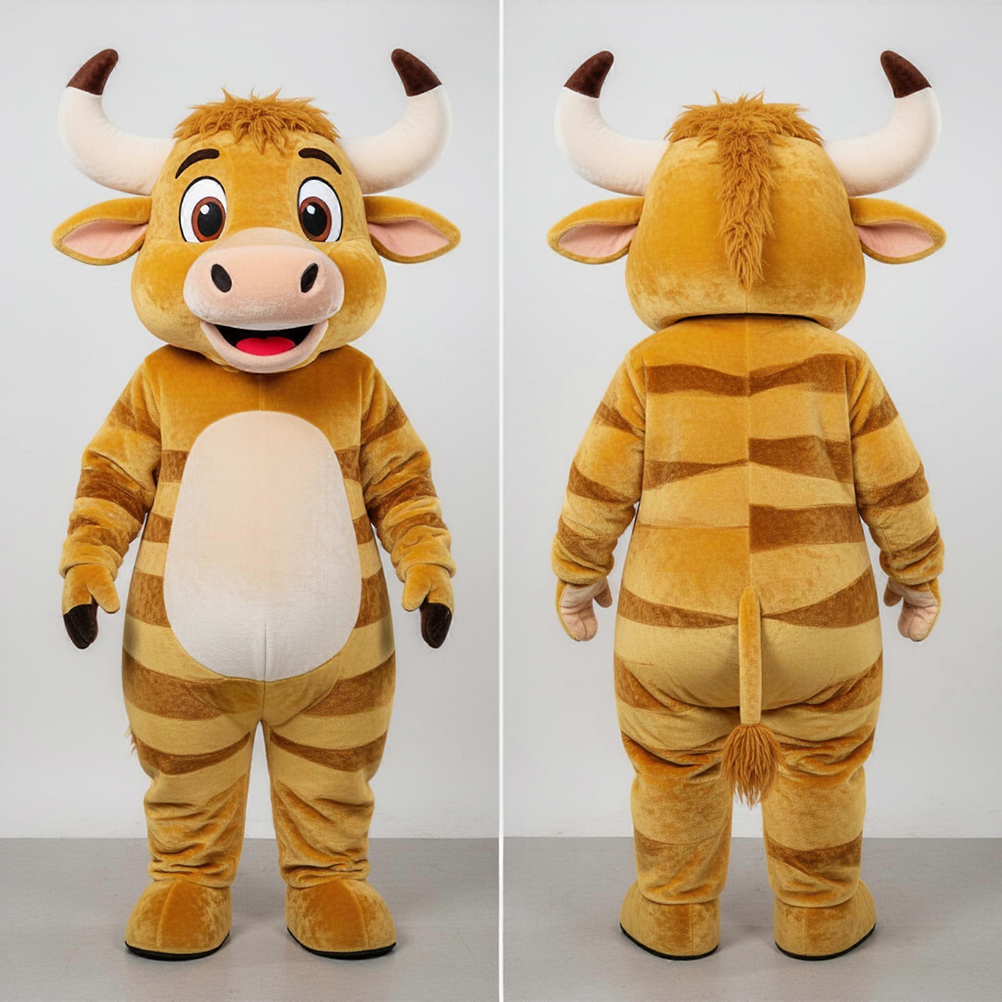 MASTICOT Golden Broad Shouldered Zebu Mascot