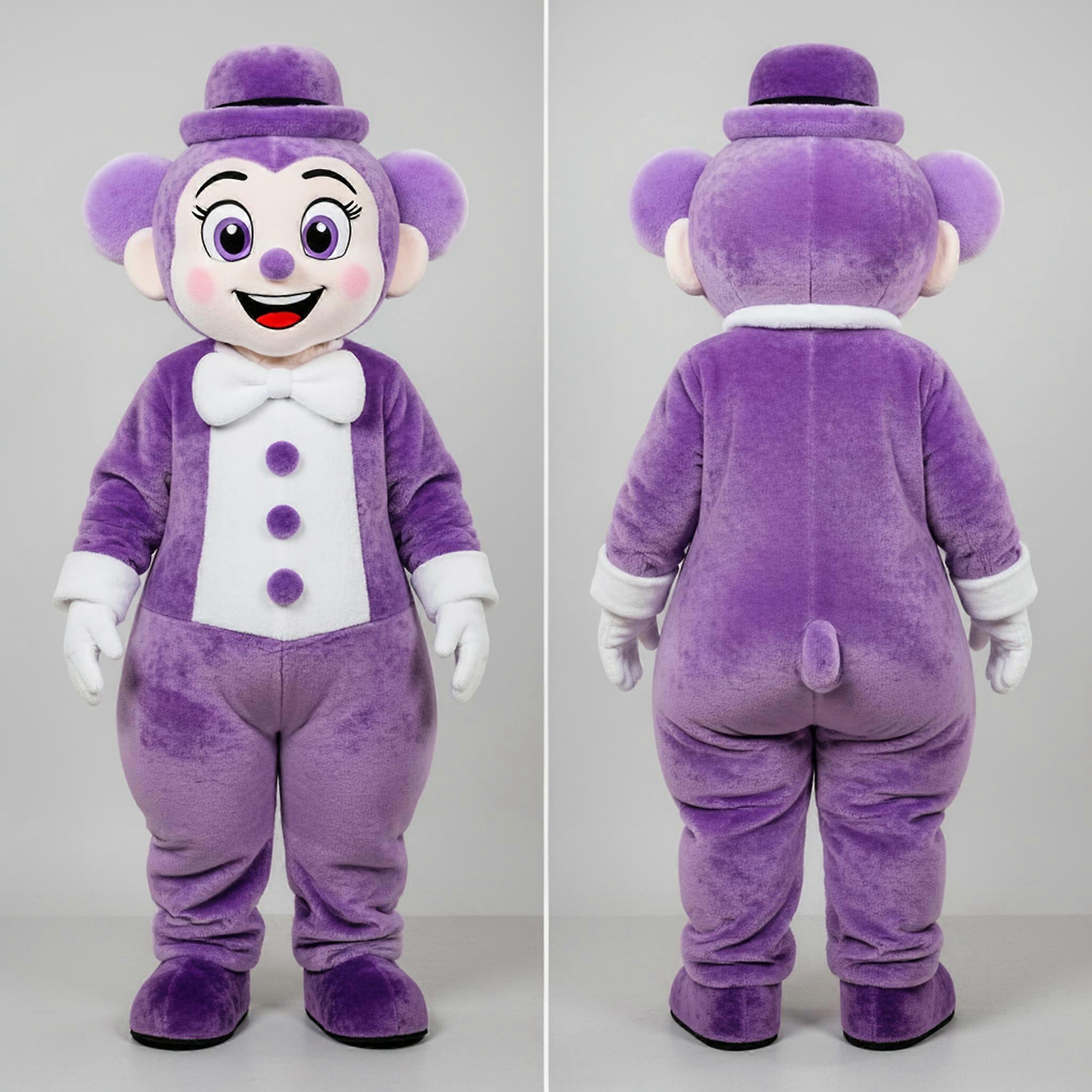 MASTICOT Lavender Silent Mime Mascot