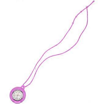 Medical Nurse Hanging Silicone Watch for Nurse Use 1Pcs Violet Pocket Watch