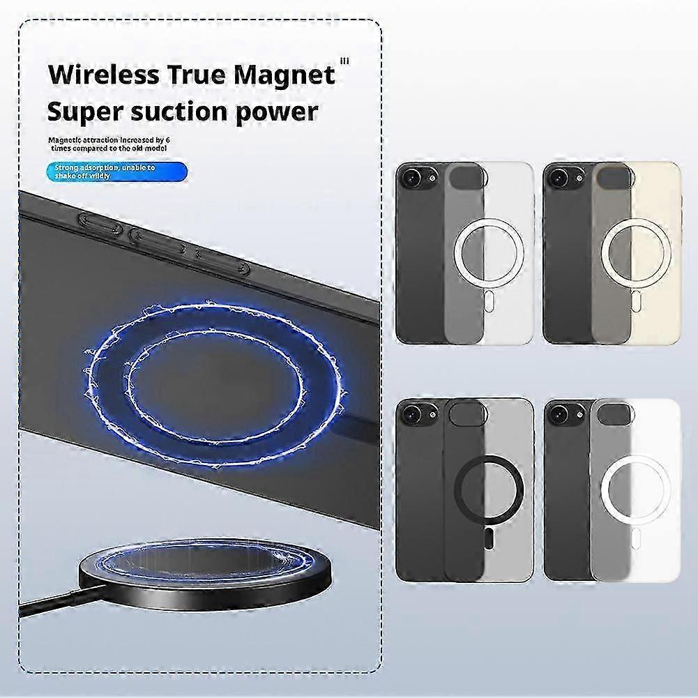 Shockproof Magnetic Silicone Screen Protective Case Cover for Apple iPhone 16-Pro-Max