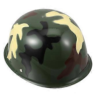 Plastic Camouflage Hat Simulation Role Play Hat for Kids 1Pcs Assorted Color