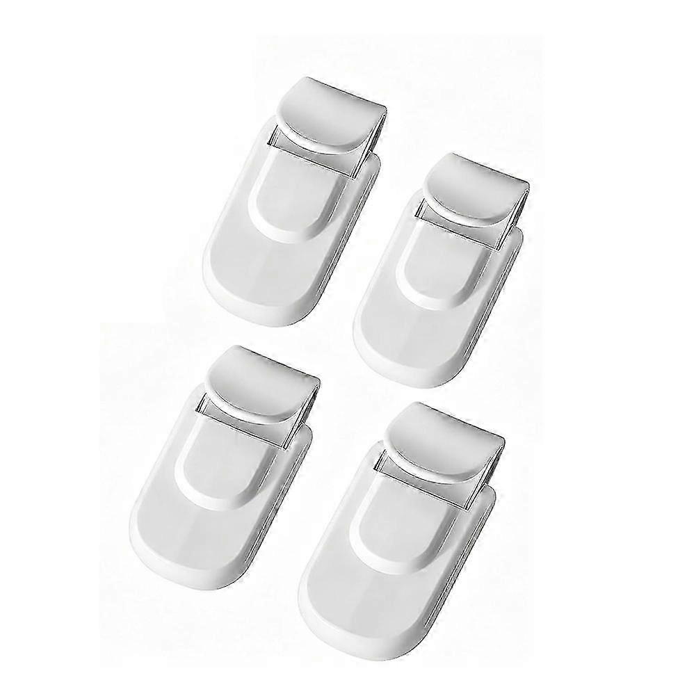 White Plastic Snap-On Door Latches