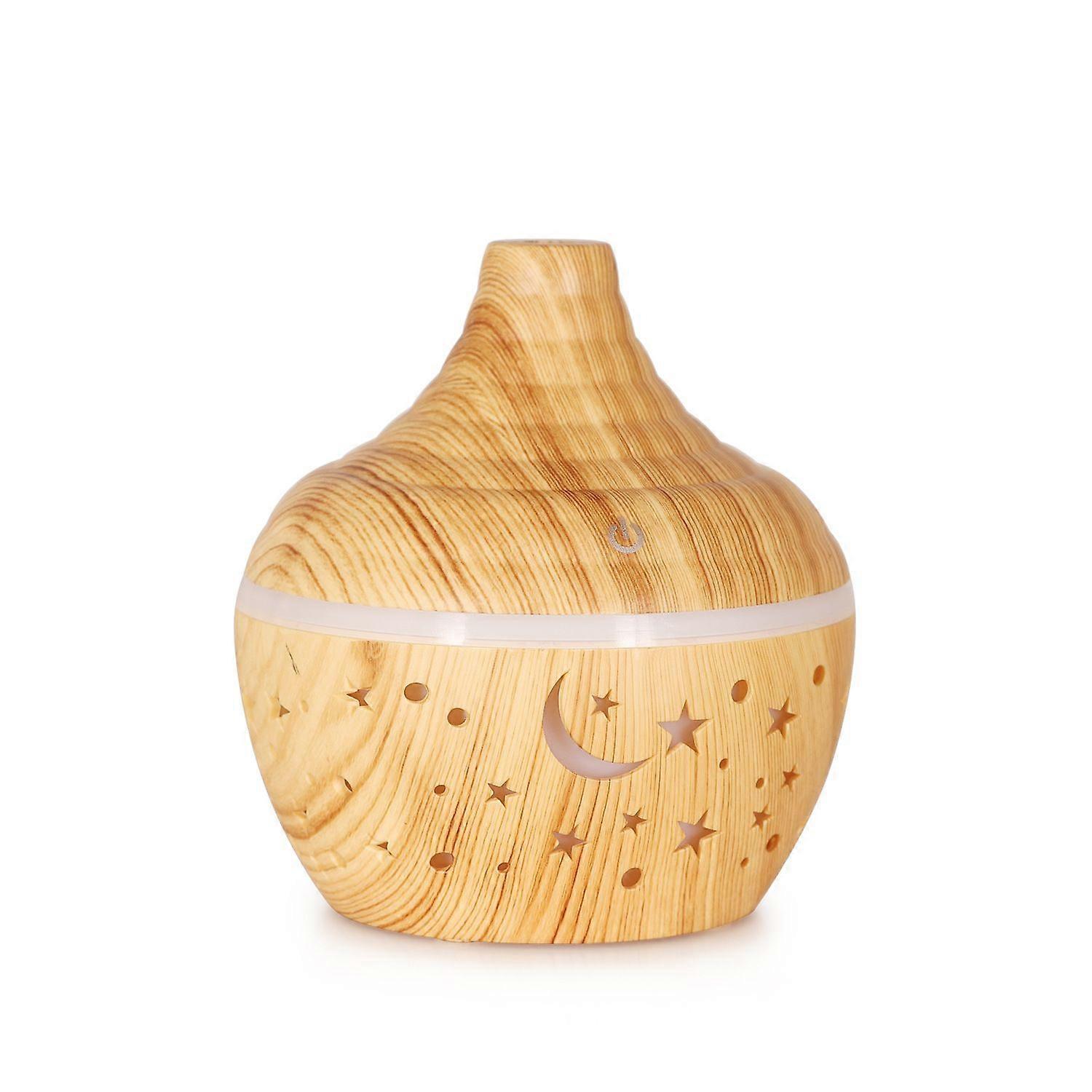 pc Essential Oil Diffuser, Aromatherapy Diffuser Humidifier, 300ML, Includes USB Cable, Wood Finish, Starry Sky Pattern