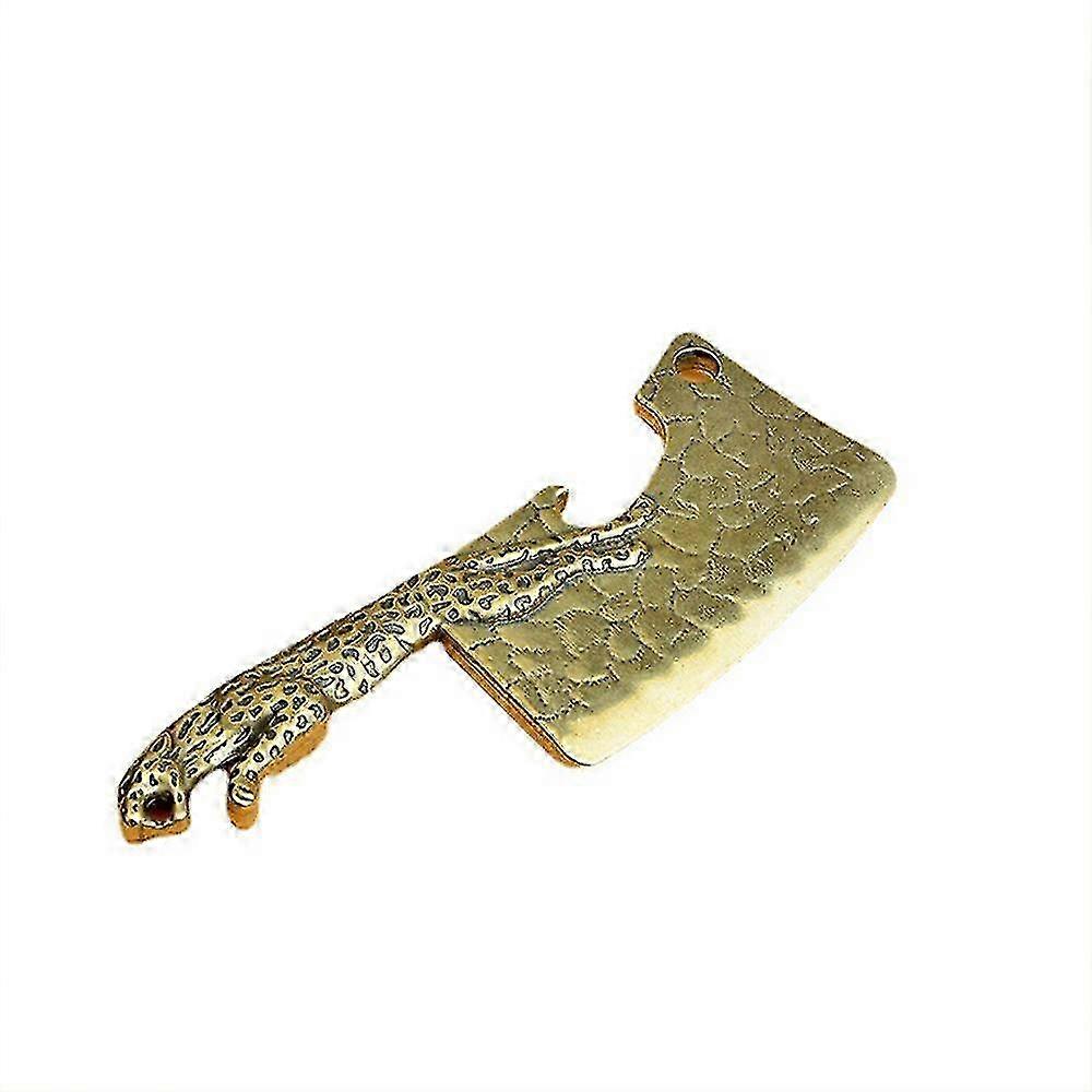 Brass Leopard Print Bottle Opener