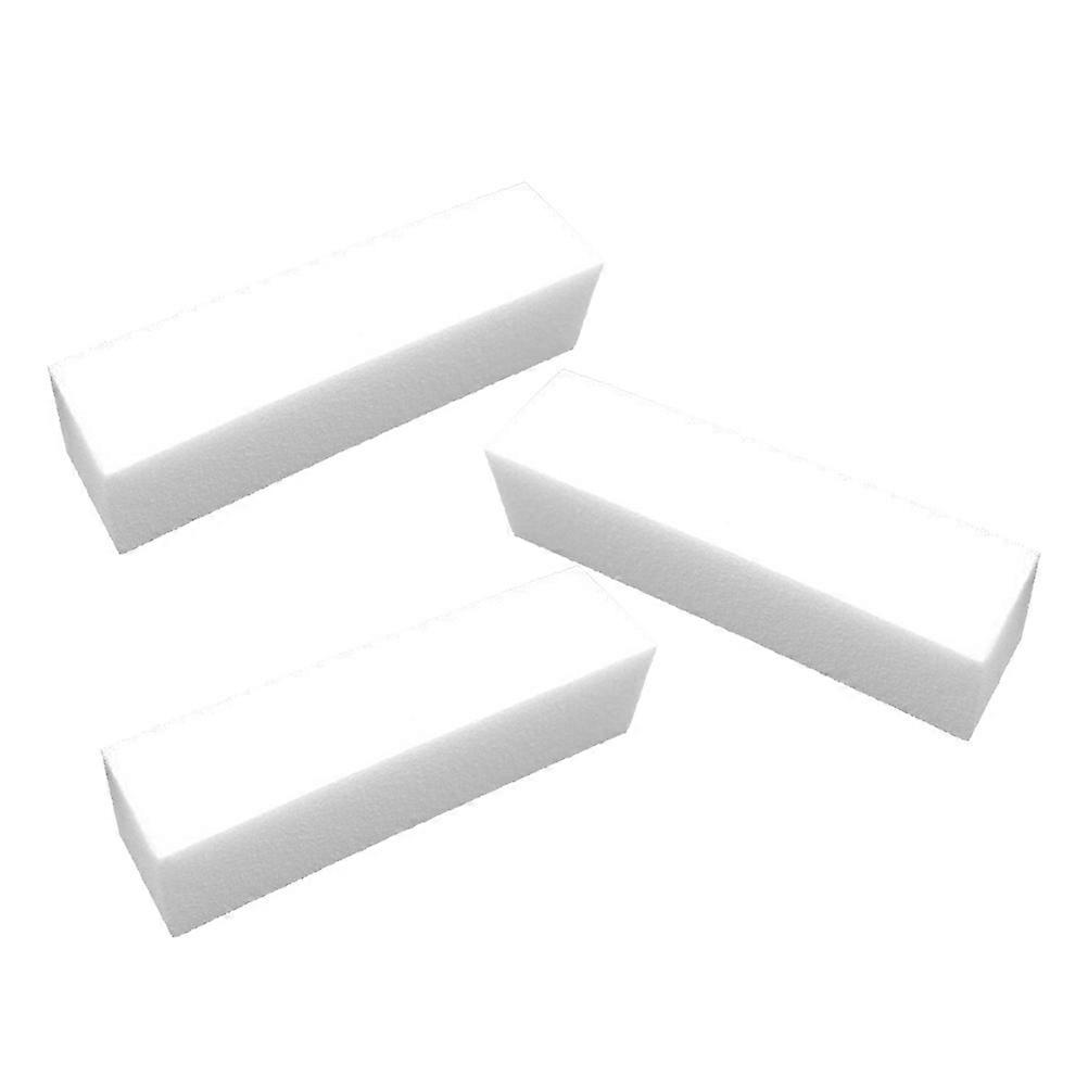 Nail File Buffer Nail Buffing for Filing 3Pcs White Sponge Blocks