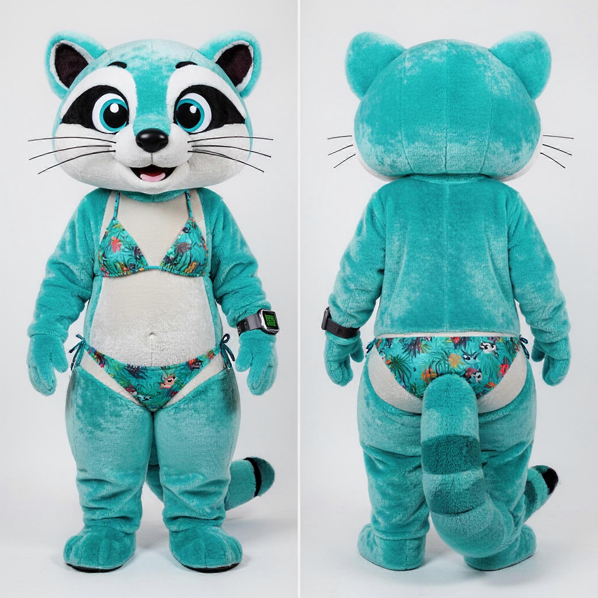 MASTICOT Turquoise Plush Civet Mascot
