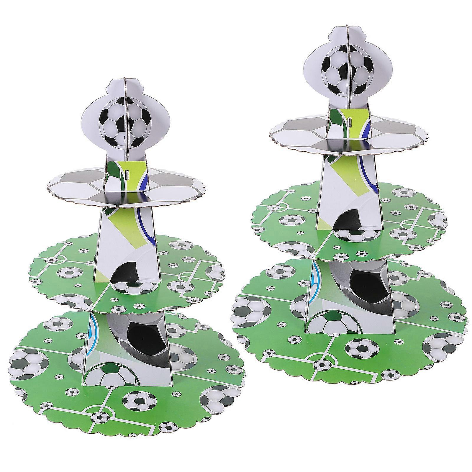 Decorative Paper Cake Stand for Displaying Use 2Pcs Multi-Function Cupcake Stand