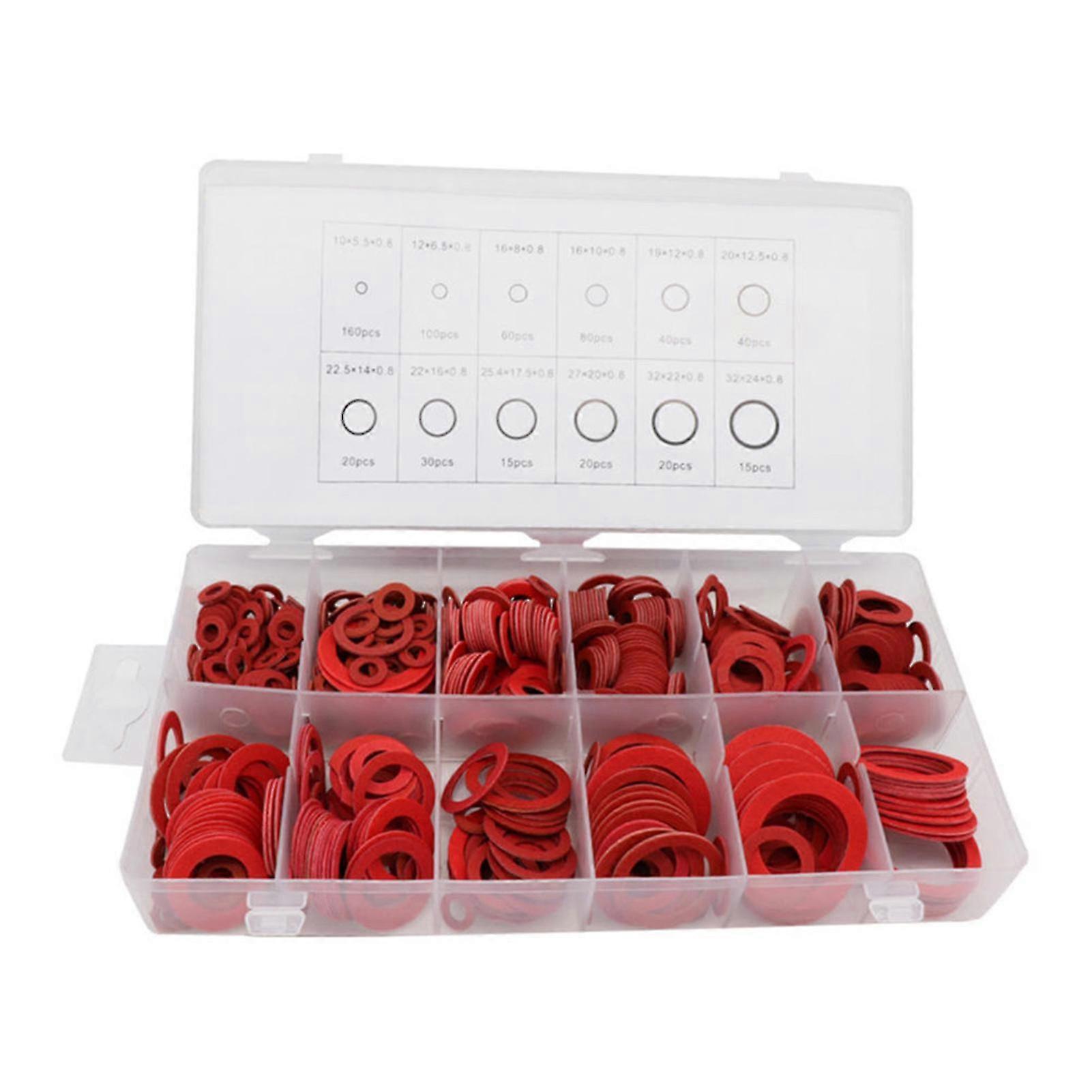 600Pcs Flat Fibre Washer Kit
