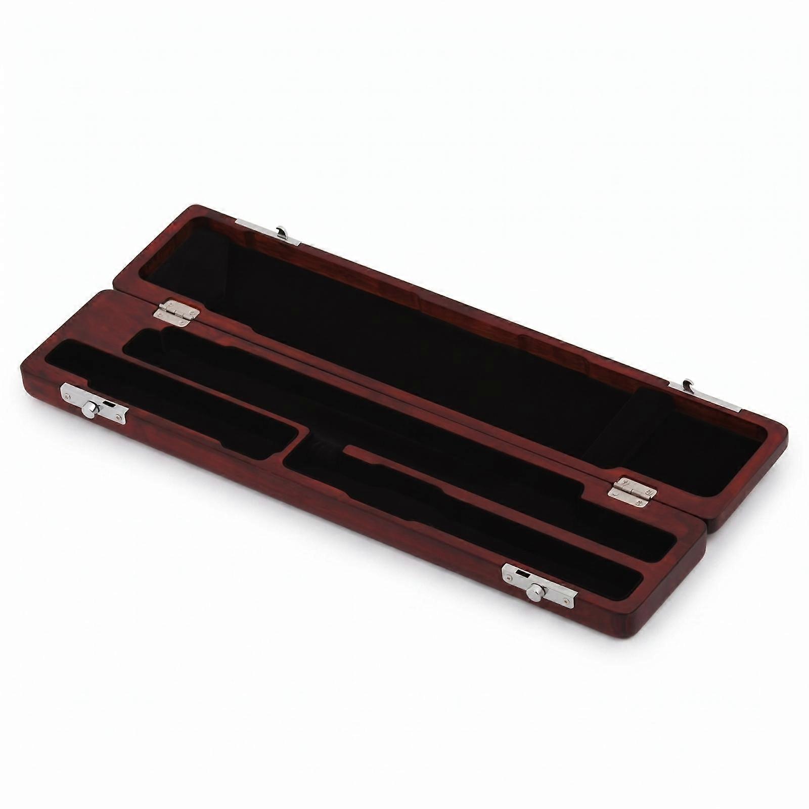 Safeguarding Hinged Flute Storage Case Rectangular Wooden Flute Case