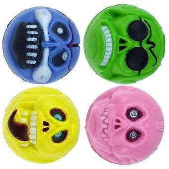 Rubber Elastic Ball Halloween Props for Kids Playing 4Pcs Random Color Jumping Balls