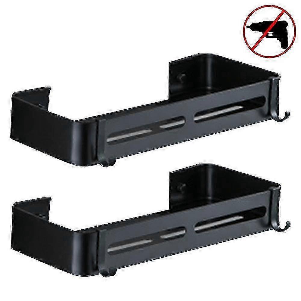 Hooks compatible with Bathroom Corner Shelf Black Adhesive Shower Caddy