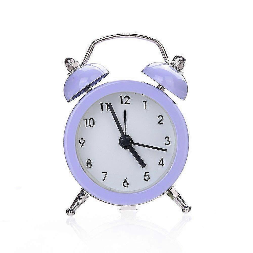Round Metal Mini Alarm Clock