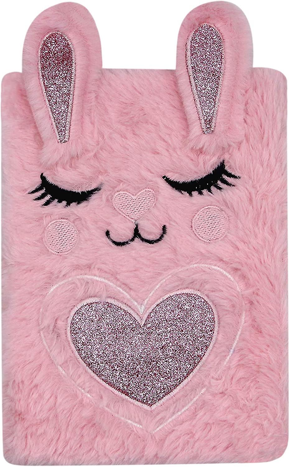 Lovely Animals Notebook Kids Peluche Journal Pour Filles Adolescents Journal Flou Écriture Pad A5 Doublé 160 Pages
