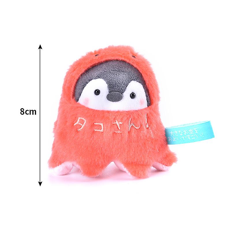 Breakfast Series Toast Boiled Egg Penguin Plush Doll Keychain Kawaii Animal