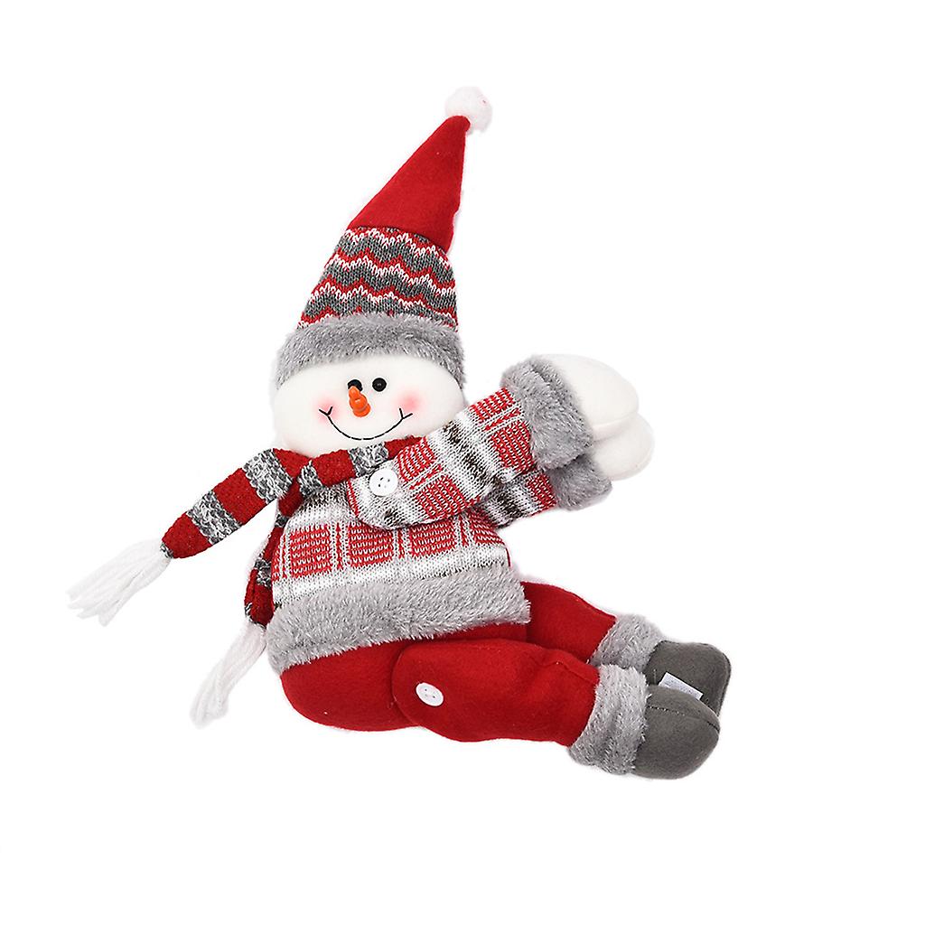 Christmas Curtain Buckle Xmas Santa Claus Snowman Curtain Tieback Clips Holdback Ornament for Window Living Room Home Decoration