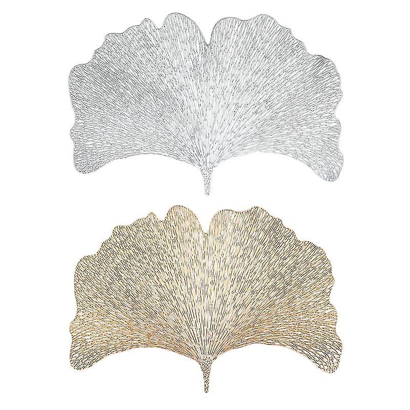 2pcs Ginkgo Leaf Placemats
