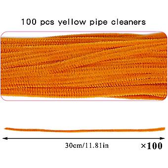 Tiges Chenille Pour Nettoyage De Pipes – 30 Cm / 12 Pouces – Lot De 100 – Beiges