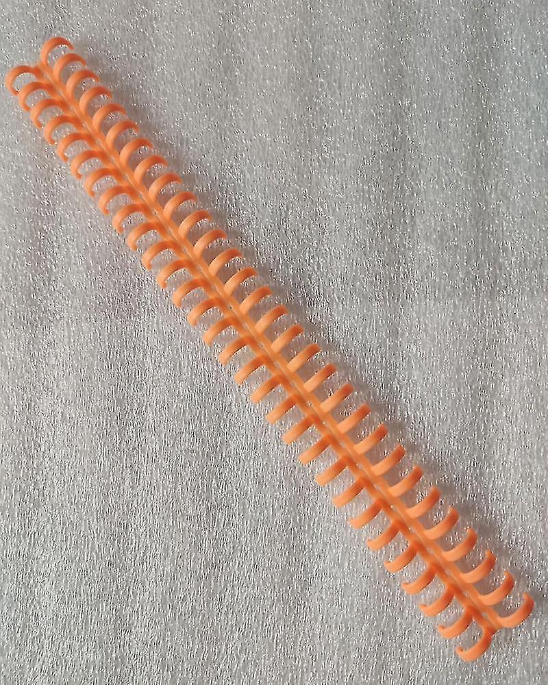 Yellow Loose Leaf Plastic Binding Ring Spring For Paper Notebook