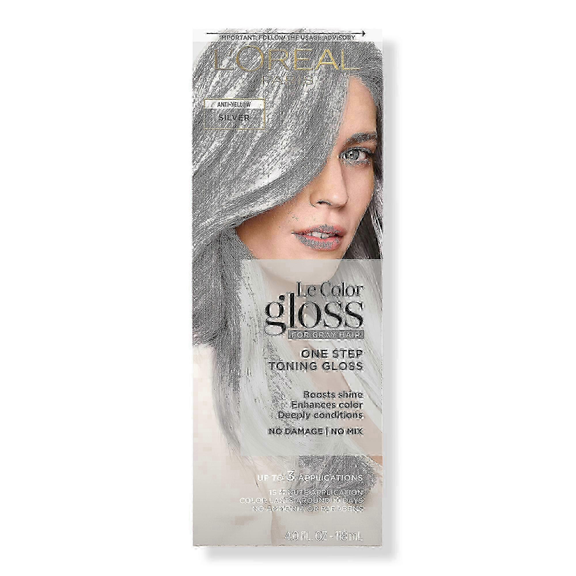 L'oréal Le Color Gloss One Step Toning Gloss, Silver, 4 Oz