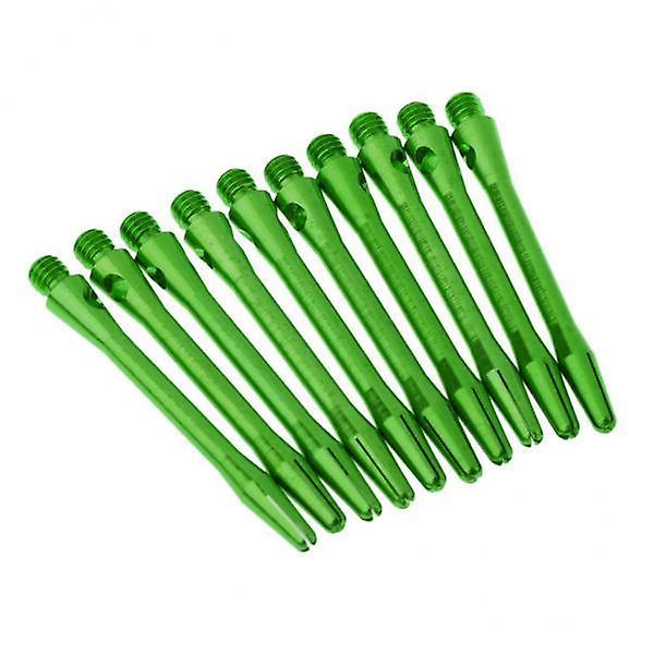 3x10 Stück Universal Aluminiumlegierung 2BA Dart Schäfte Dart Vorbauten Medium Grün