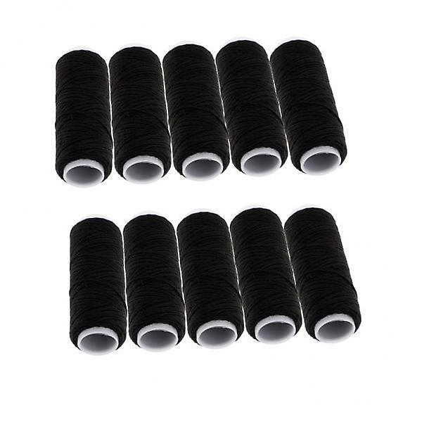 5x10 Spools Leather Jeans Sewing Thread Strong for Hand / Machine black