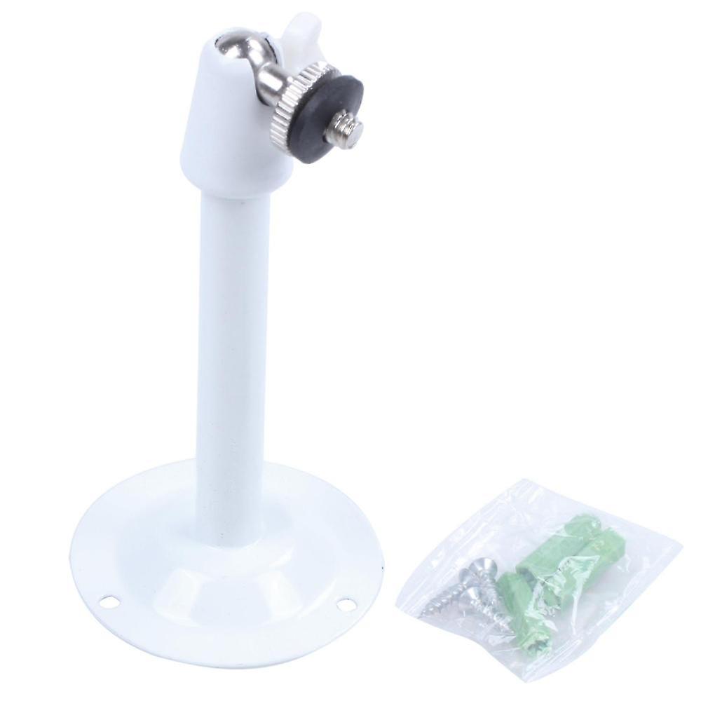 White Metal Adjustable Angle Wall Mounted Cctv Camera Holder Bracket