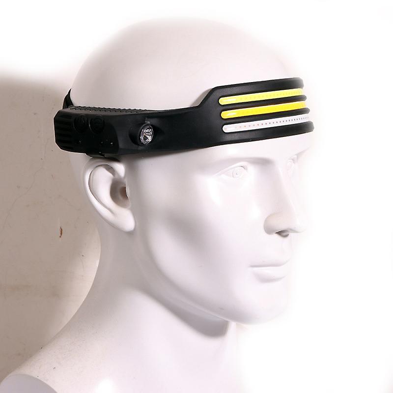 Sensor Headlamp Cob Led Head Lamp Flashlight Usb Rechargeable Head Torch Lighting Modes Head Light With Built-in Battery