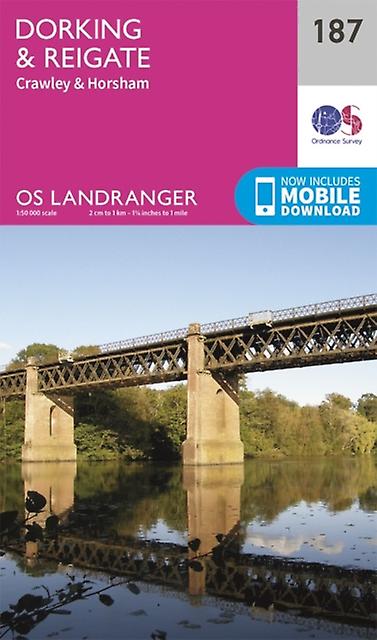 Dorking Reigate Crawley by Ordnance Survey Paperback Book