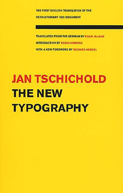 The New Typography by Jan Tschichold Paperback Book