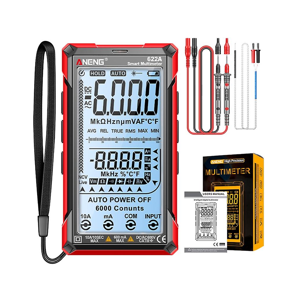 Digital Multimeter Tester Touch- TRMS Auto-Ranging 6000 Counts Anti-burning Ohm