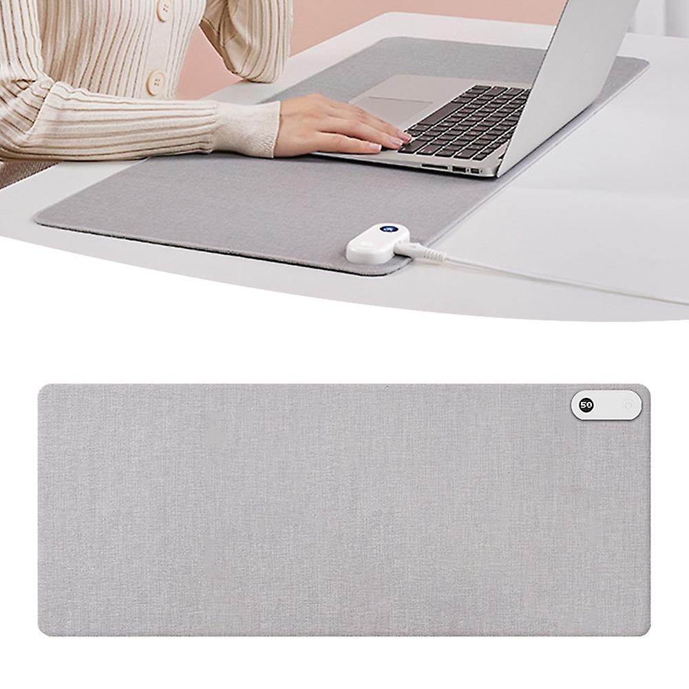 80x33cm Heating Mouse Pad with Digital Display Fast Heating Non-Slip Waterproof Mat for Office Desk PC Laptop