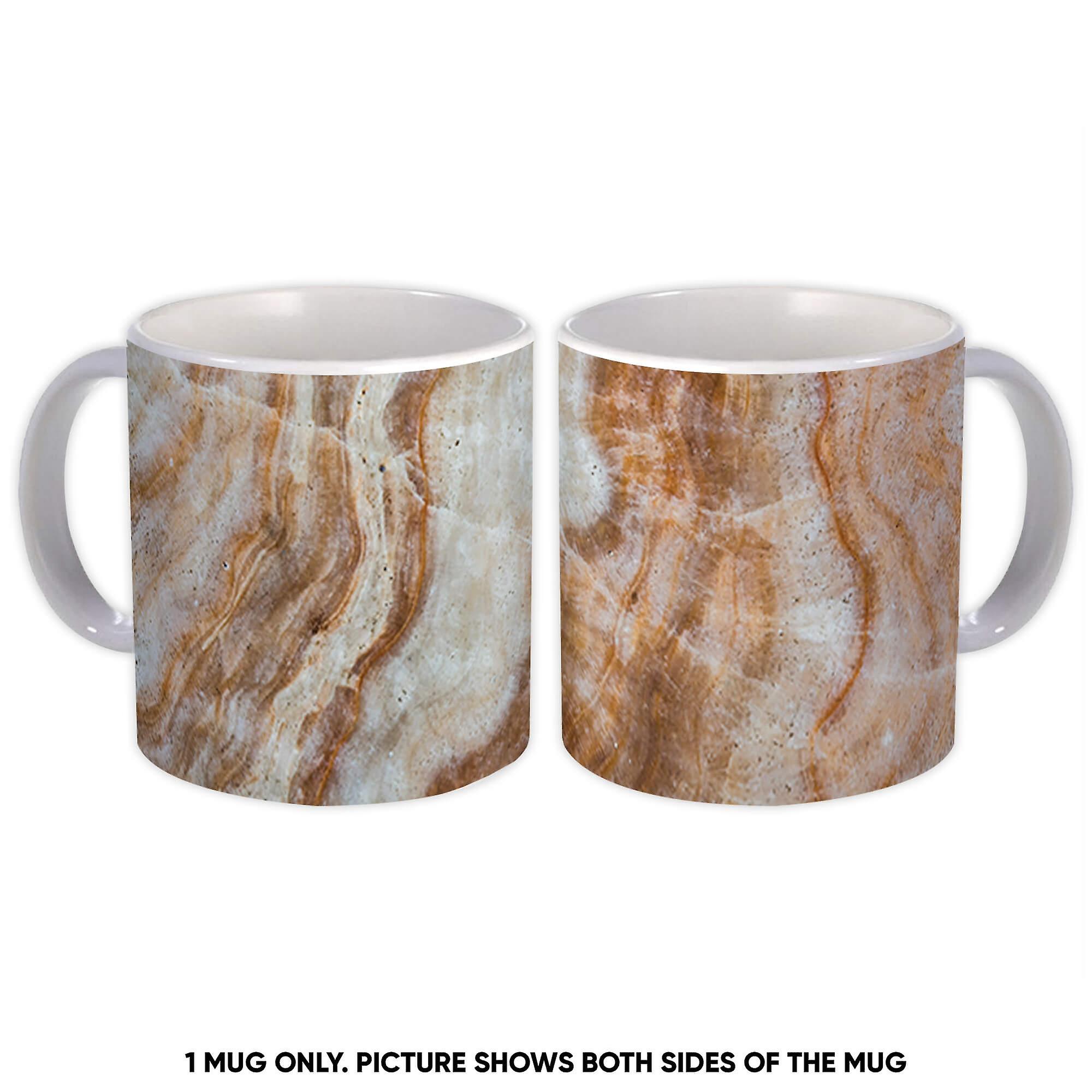 Gift Mug: Natural Designed Marble Print Mineral