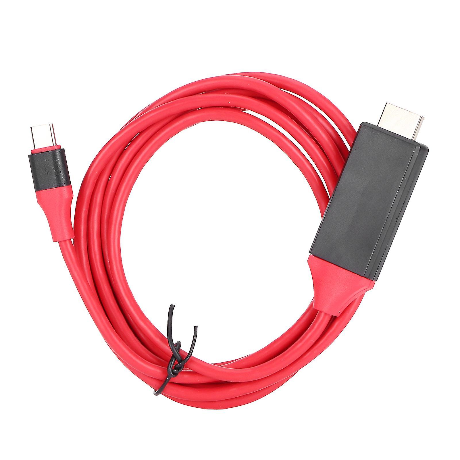 4K Type-C Home Video Cable Adapter Converted to High-Definition Multimedia Interface for Ultra-Thin Portable TV AV