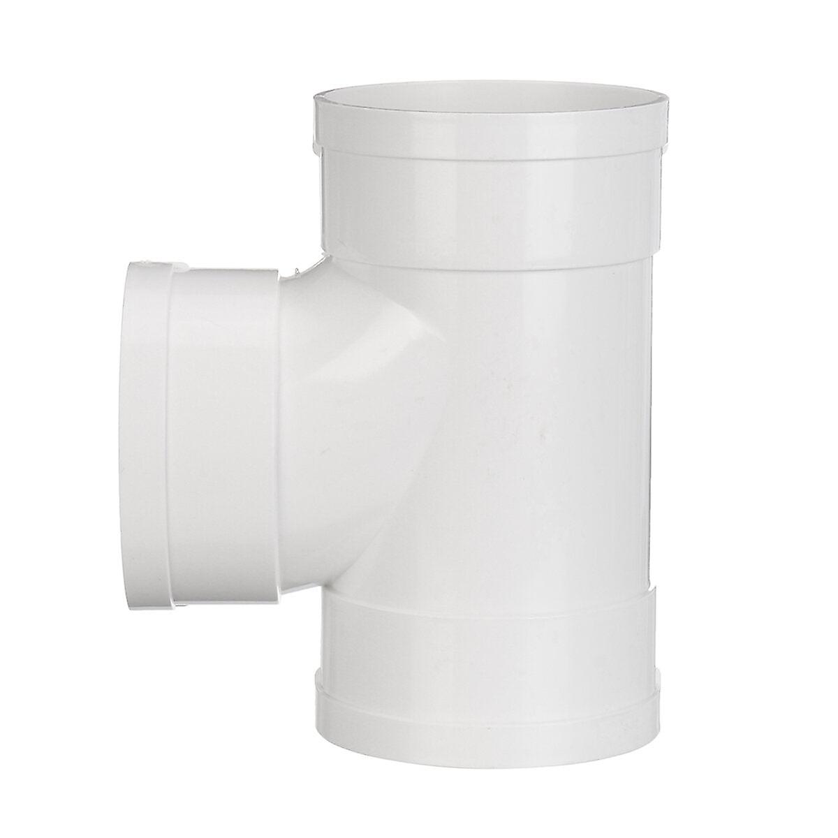 Equal T Piece For 125mm Round Pipe Ducting Plastic Kitchen Ventilation Duct Pipe