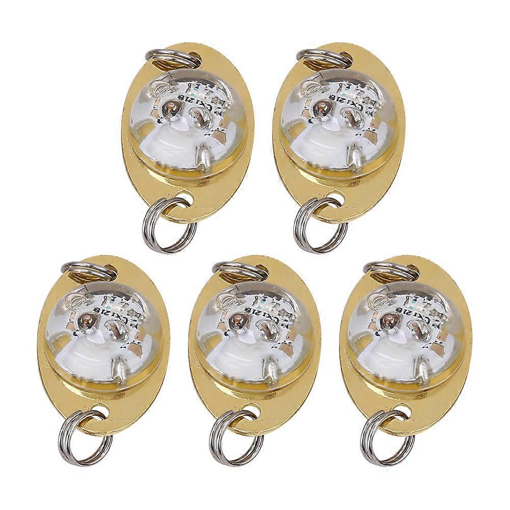 5 pcs LED Underwater Fishing Light Night Lamp Sequin Lure Attractor Lures Bait Tool