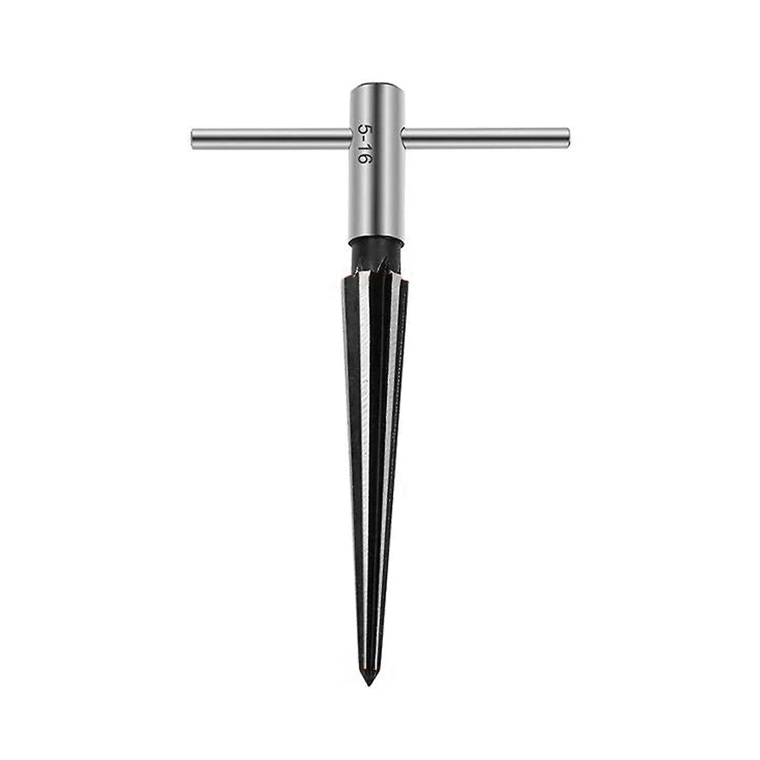 Tapered Reamer High Hardness Wear Resistant Tapered Straight Flute T Handle Reamer Woodworking Suppl