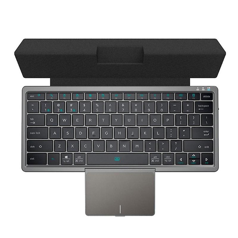 KF7800 Tablet PC Wireless Bluetooth Keypad with PU Leather KF8700 (Black)