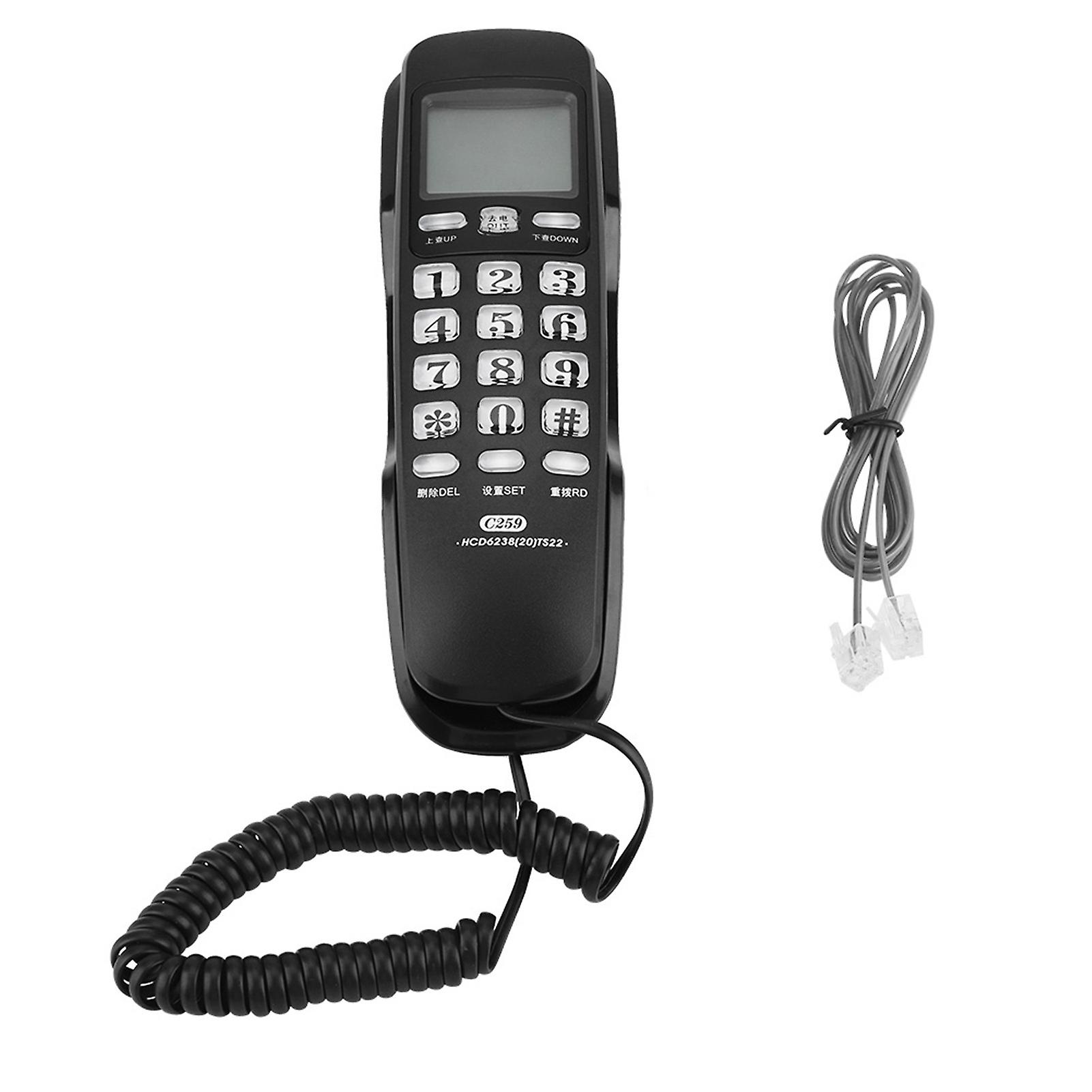 Last Number Redial Wall Telephone Call Records Checking Noise Cancelling Landline Wall Phones