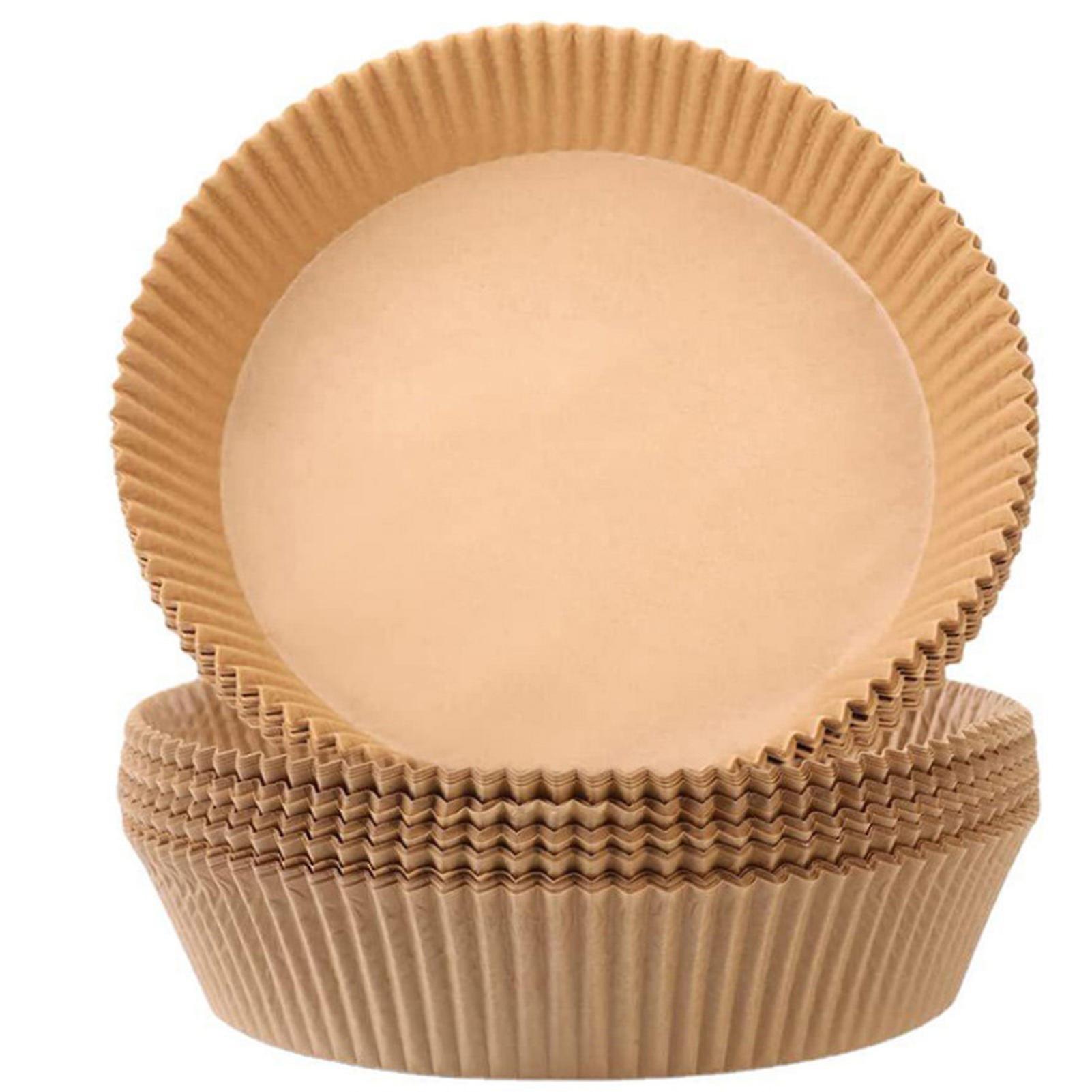 Air Fryer Blotting Paper Round Food Paper Tray for Home Kitchen Baking Supply 50pcs
