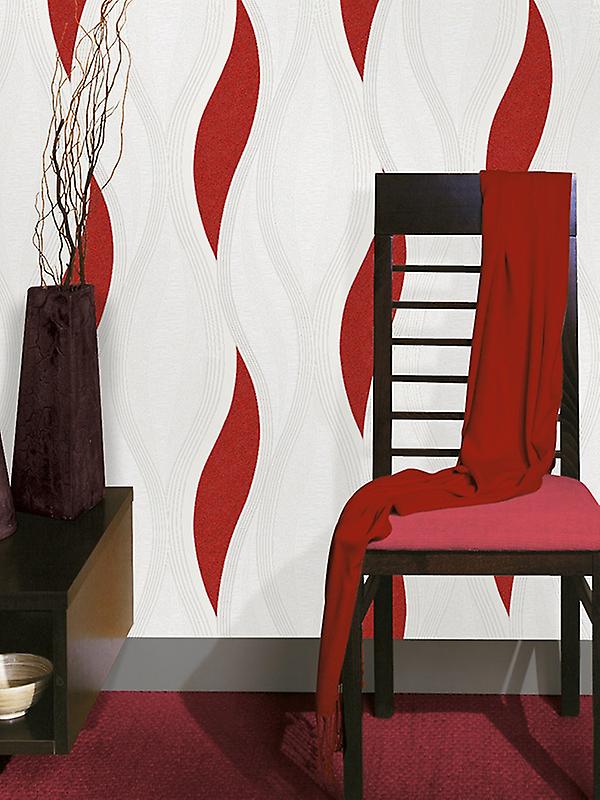 Wave Embossed Textured Wallpaper Red Direct Wallpapers E62010 Fruugo UK