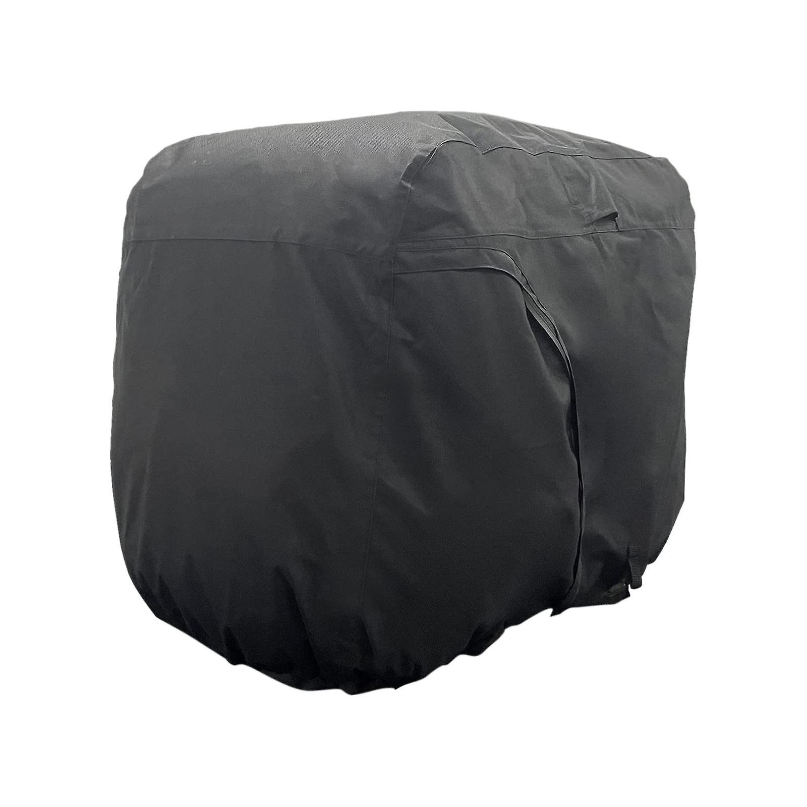 Golf Cart Cover Waterproof Zipper Buggy Sun Protector Rain Cover Noir