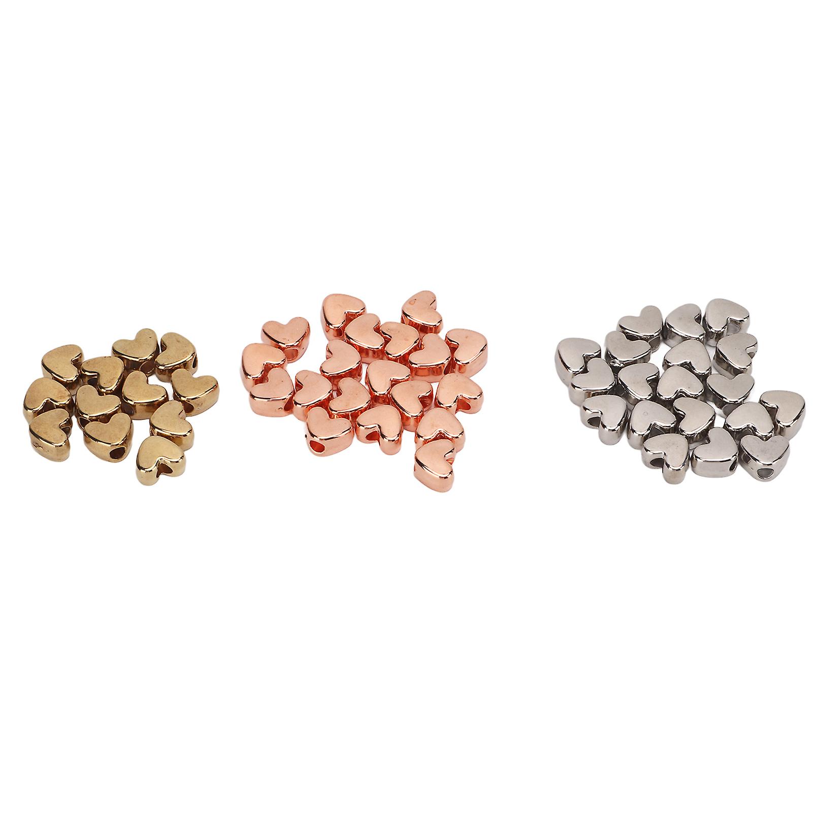 Heart Beads, Exquisite Colors, Durable Plastic, DIY