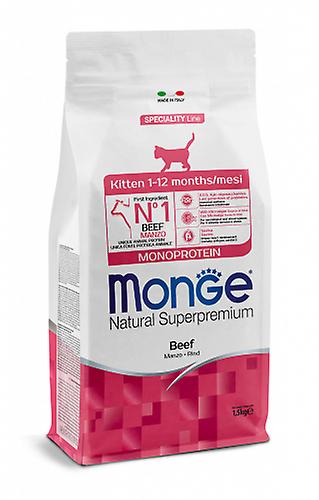 Monge Kitten Nötkött Gr.400 - Monge Natural Superpremium Torrfoder för Katt