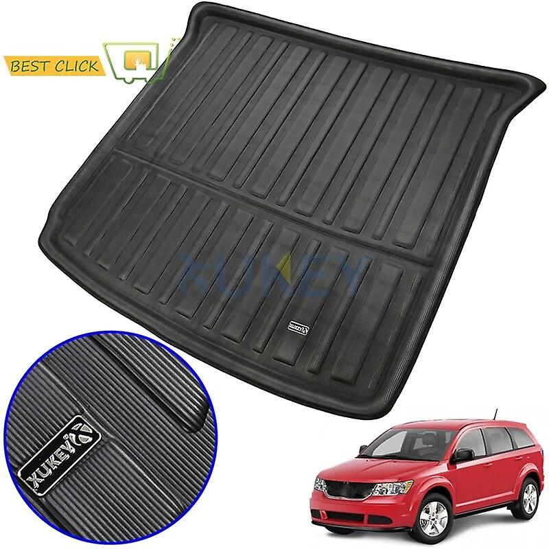 Customized Trunk Liner Rear Trunk Mat Floor Pad Mats Carpet Protector for Dodge Journey for Fiat Freemont 7-seat 2009-2018~11773